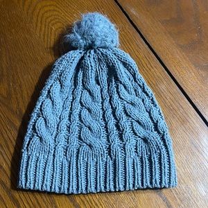 Gray knit beanie